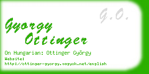 gyorgy ottinger business card